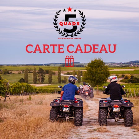 Quading Gift CARTE CADEAUX 5 QUADS - 5 Quads